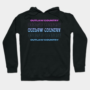 Outlaw Country // Typography Fan Art Design Hoodie